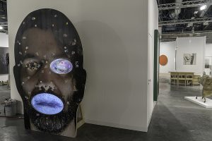 Tony Oursler at Art Basel Fair 2017 Photo by Barry Fellman